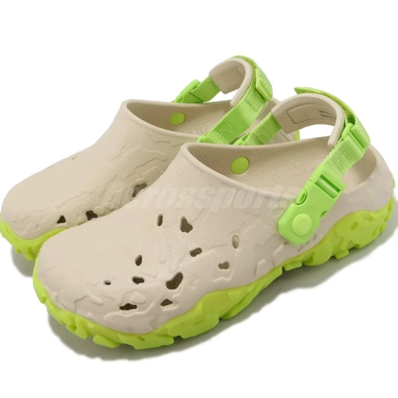 Crocs All-Terrain Atlas Clog Bone Limeade Men Unisex Slip On Sandals new - Picture 9 of 10